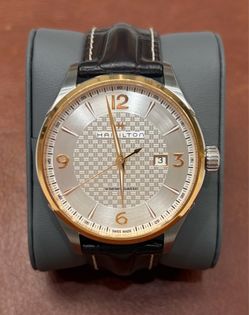 Hamilton Jazzmaster 44mm Silver & Gold Mens Watch. New with box and tags, 2 year warranty