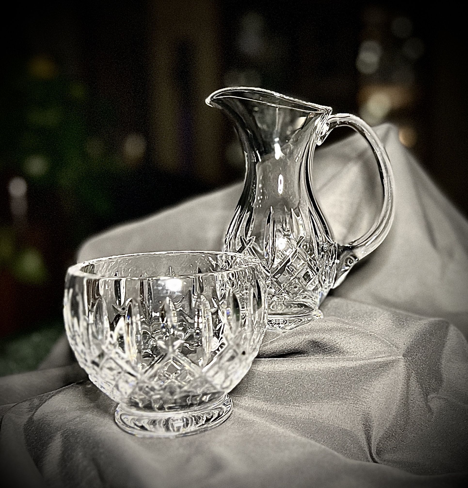 Waterford Crystal Cream & Sugar Set.