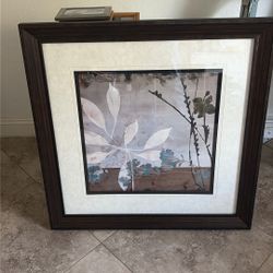 Floral Picture And Frame Artwork
