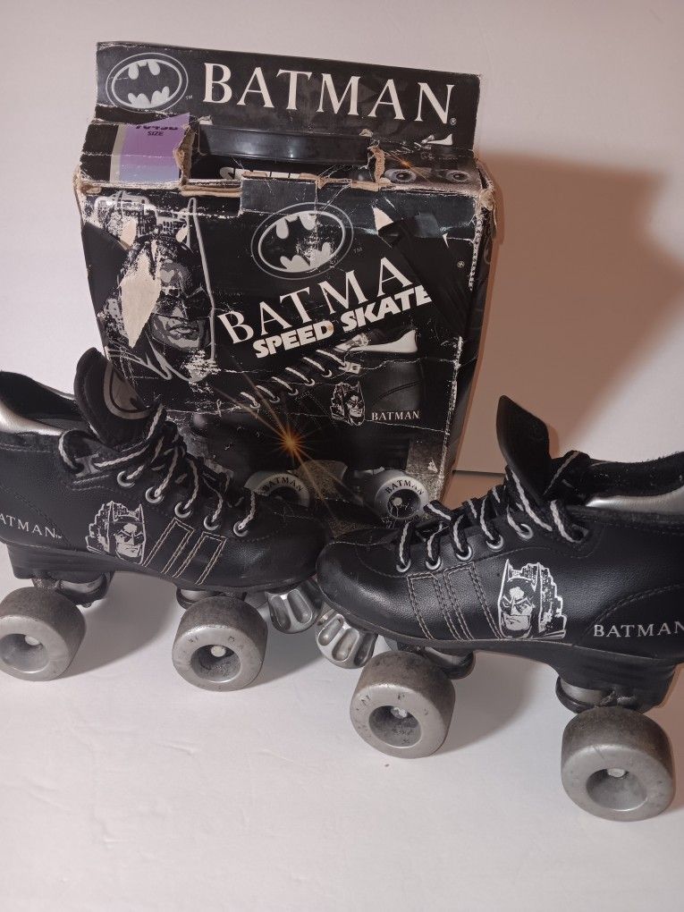 Vintage Batman Speed Skates Size 13J Style 7045B Seneca Sports