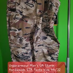 Underarmour Men's UA Storm Hardwoods STR Pants size 44/32 colorUA Barren Camo / Black - 999 hja 90s
