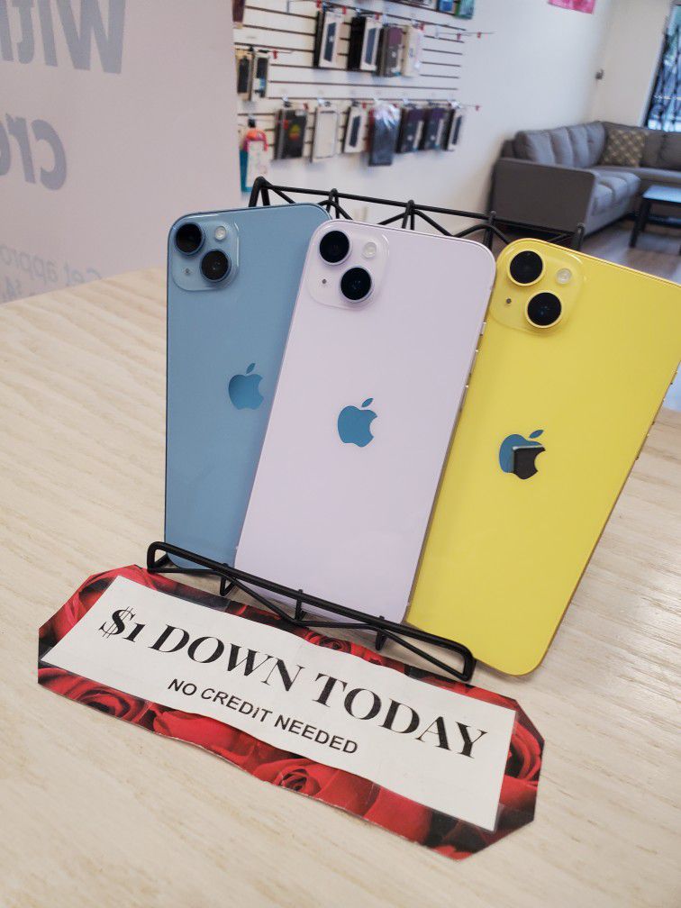 Apple IPhone 14 / 14 Plus 5G - $1 DOWN TODAY, NO CREDIT NEEDED