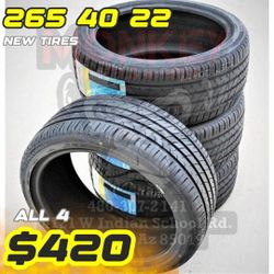 265 40 22 New Tires 