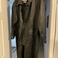 Leather Jacket  Duster. Great Shape