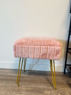 Pink foot stool