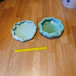 Poppy Trail Green Ceramic Dish