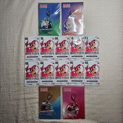 ONE PIECE x ROUND1 PHASE 4 10 PROMO PACKS SEALED + 4 Keychains