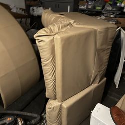 Leather “L” Shaped Couch For Sale