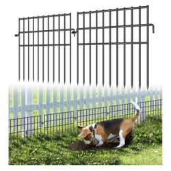 37ft (L) X 13in (H) Garden Animal Barrier Fence, 26 Pack No Dig Dog Fence Border