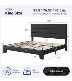 (Used) King bed frame