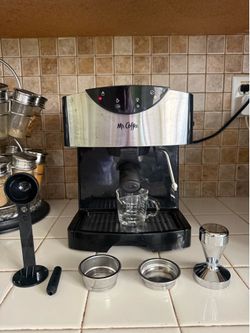 Mr. Coffee Espresso Machine with Frother and Accessories