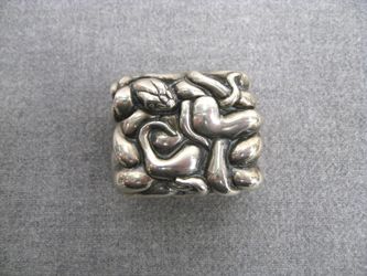 Jim Yesberger Figural Snake Sterling Silver Snuff Box