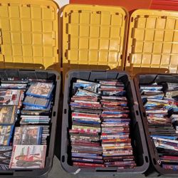 600 DVDs And Blu-ray 