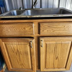 Kitchen Cabinet Has Been Sold Only Left For Sale Is The Sink 