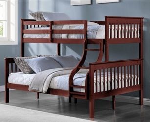 Brand New Cherry Twin over Full Bunk Bed