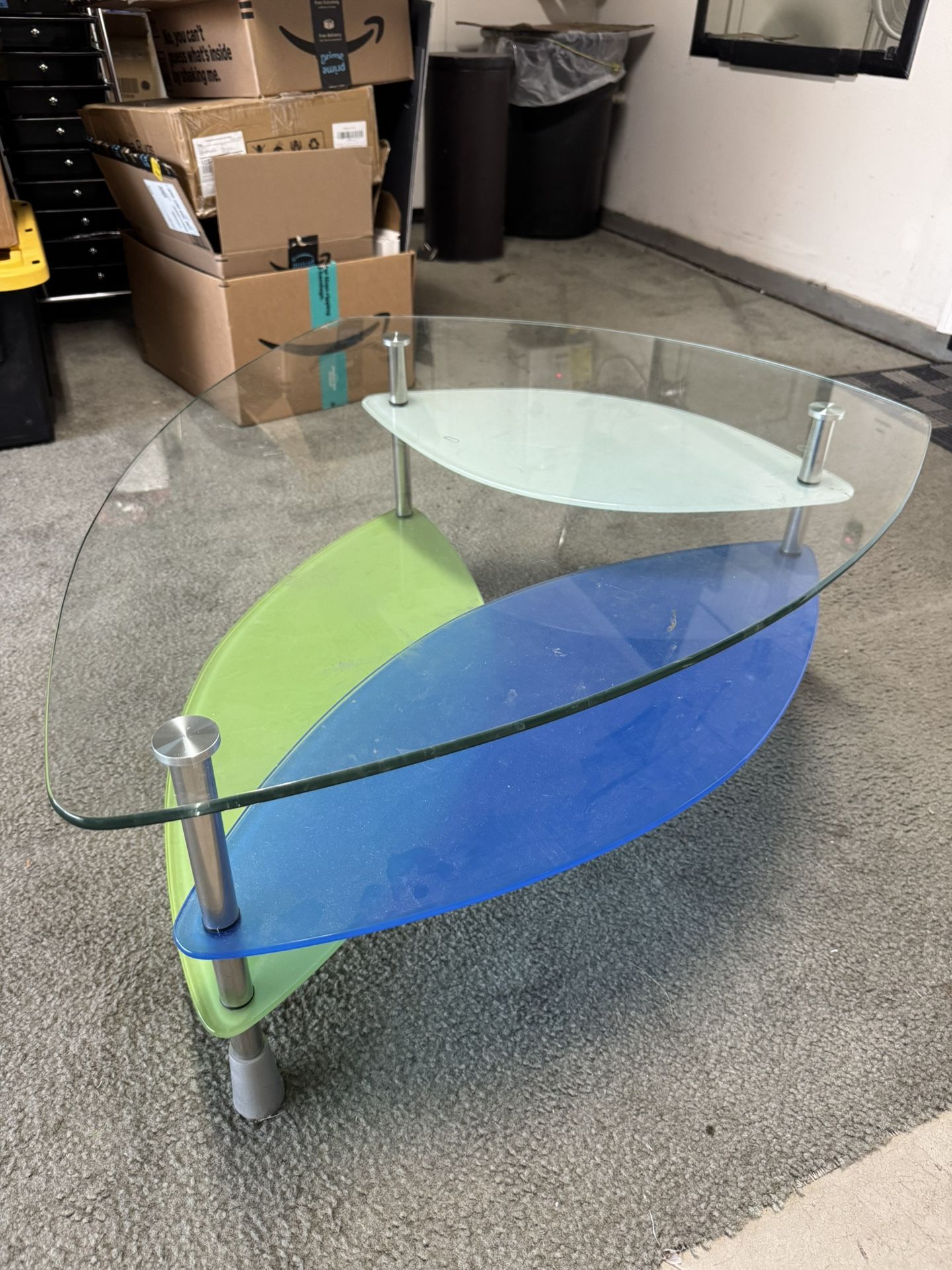 COFFEE/CENTER TABLE (GLASS)