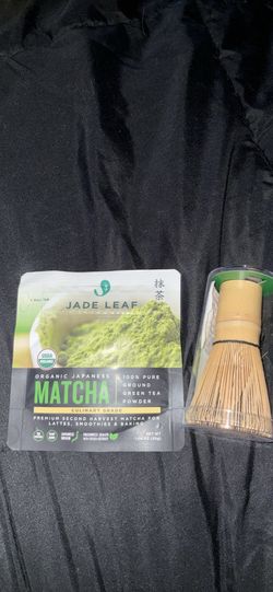 Matcha Powder & Bamboo Matcha Whisk