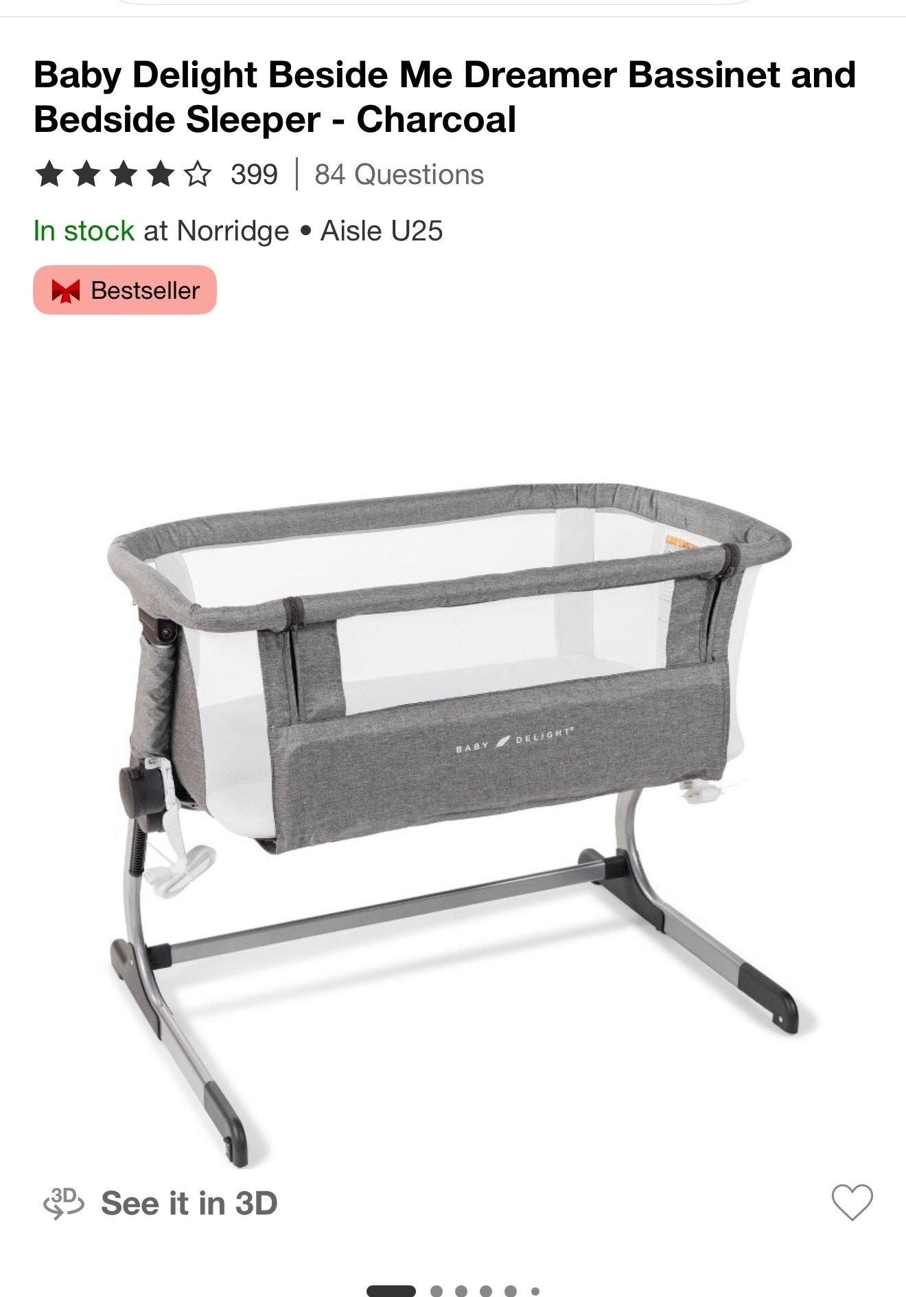 Baby Delight Bedside Bassinet