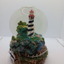 Lighthouse Snow Globe And Music Box 