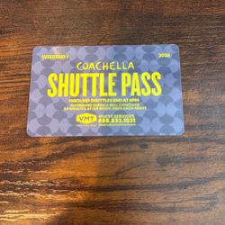 WEEKEND 1 SHUTTLE PASS