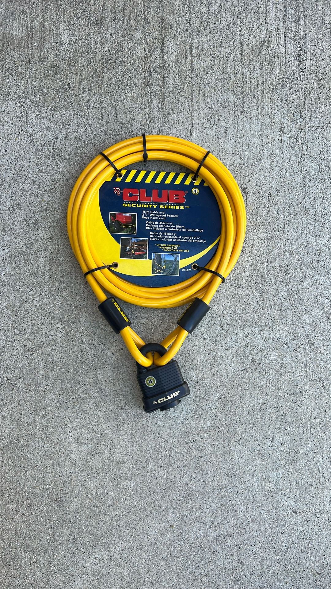 Club Security Cable & Lock