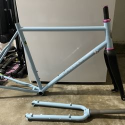 2020 Velo Orange Pass Hunter Frameset Large - Whiskey Carbon Fork White Industries 