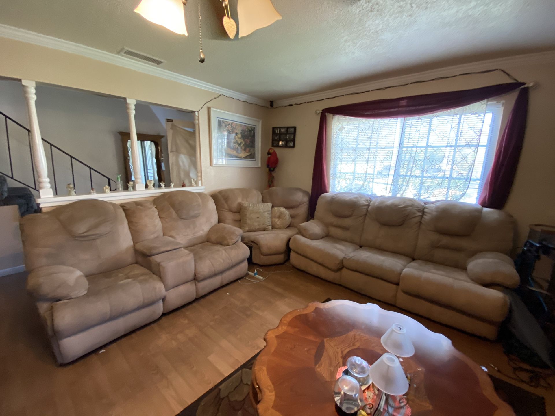 3 Piece Sectional with 2 Recliners