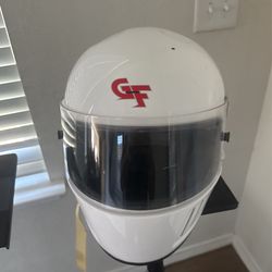 G-FORCE Racing Gear G-Force GF3 Full Face Helmet, White, Medium