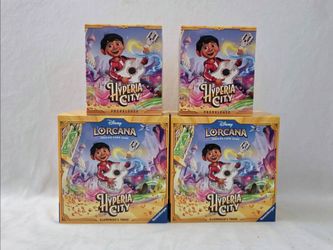 Disney Lorcana Hyperia City Illumineer's Trove & Pre Release kit