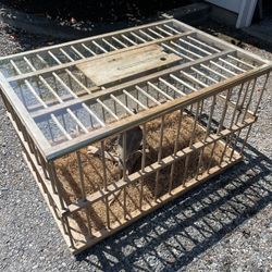 WJ Carpenter Company Antique Turkey Crate.  Purchased Lancaster PA 45 Years Ago .   Bird doesnt go with it.  Has glass top