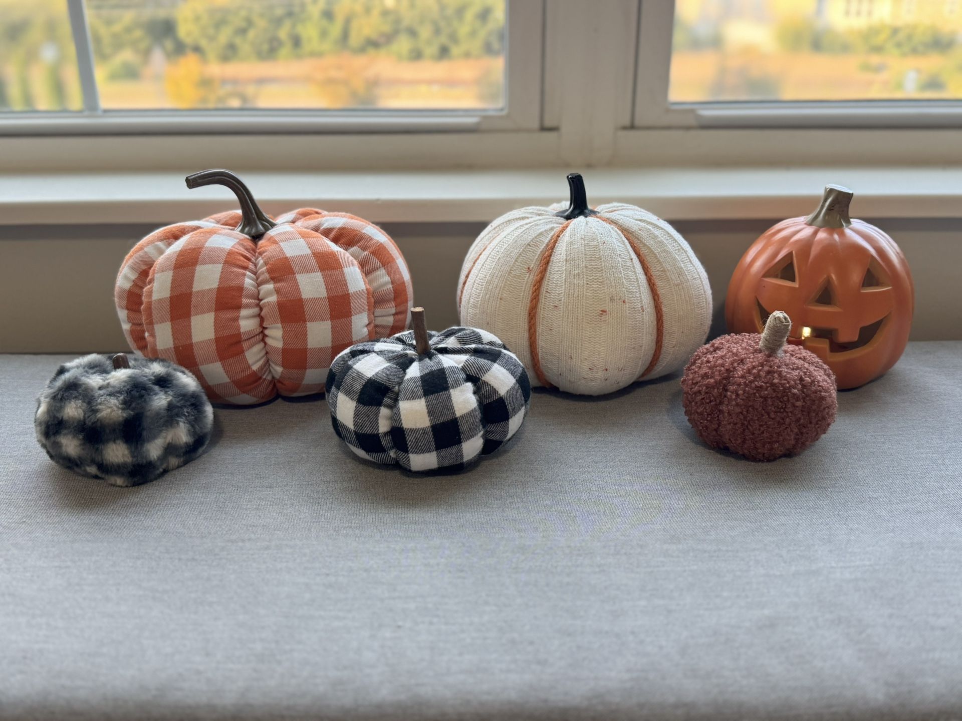 Set of pumpkins
