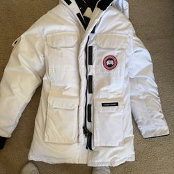 Canada Goose White Winter Coat 