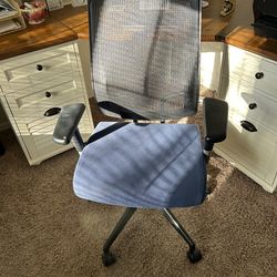 Blue office chair