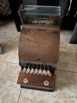 Antique old cash register