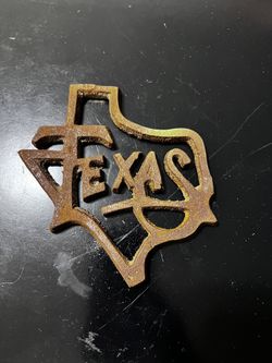 Vintage Texas sign, decorative metal sign