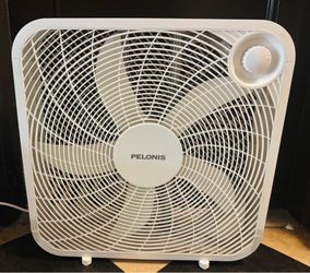 Pelonis 3-Speed Box Fan, White