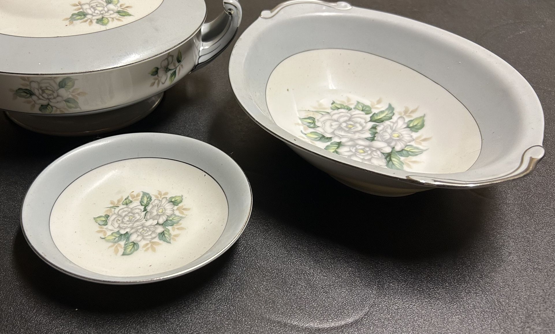 Vintage China Serving Bowl And Sauce Bowl
