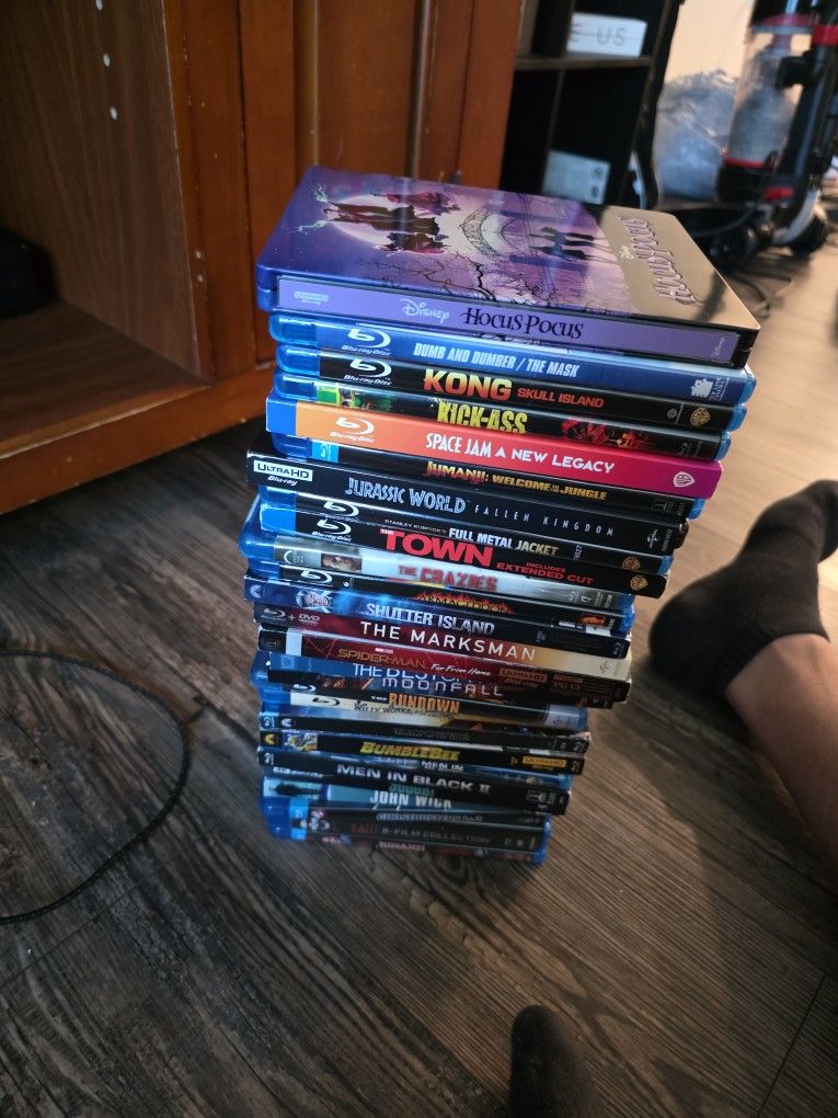 Massive Blue Ray And 4k And DVD Collection