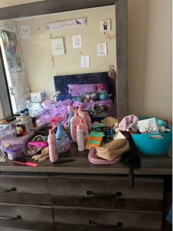 Dresser with mirror