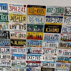 50 License Plates 