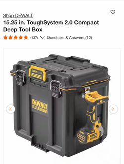DEWALT 15.25 in. ToughSystem 2.0 Compact Deep Tool Box