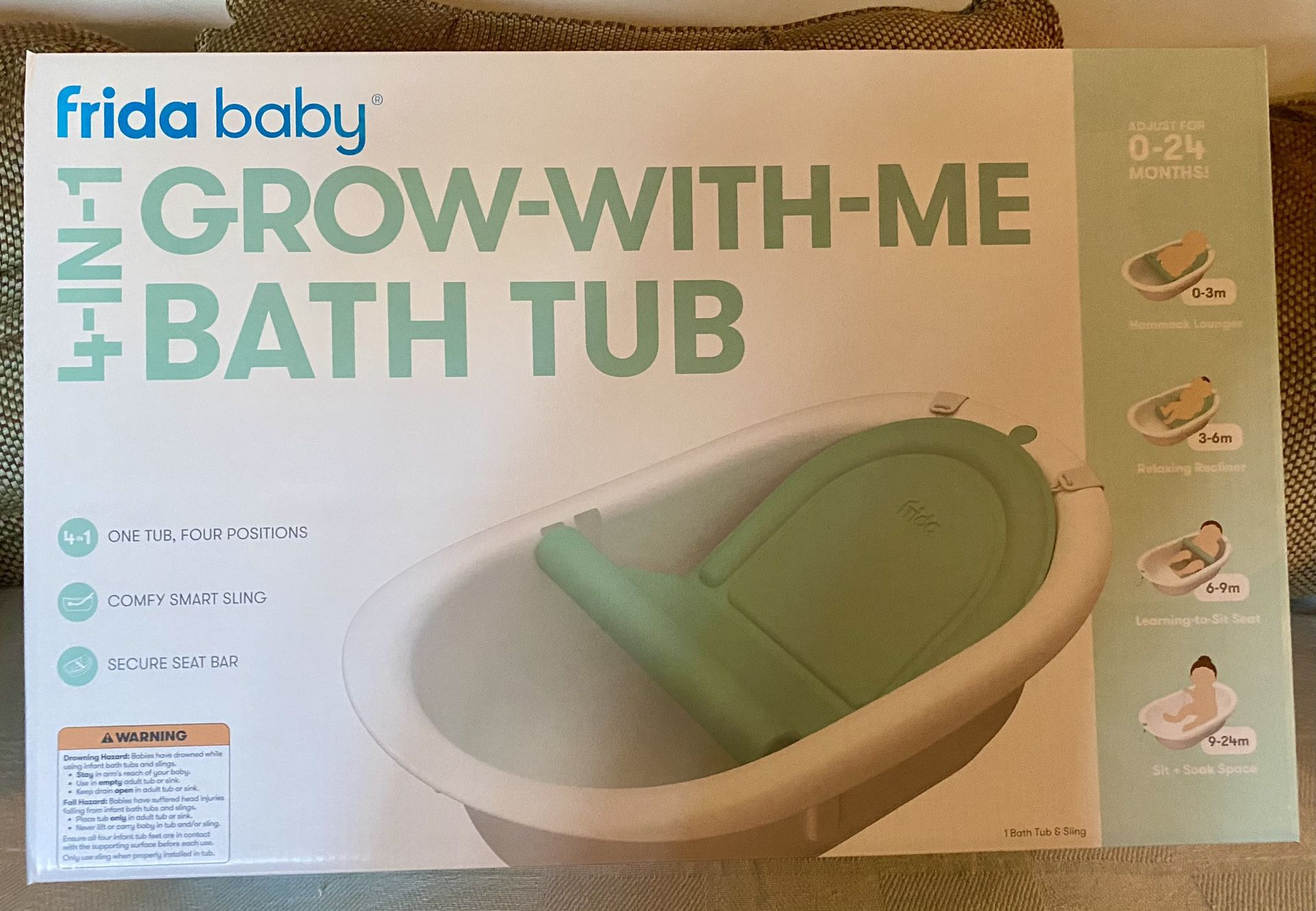 NIB GROW WITH ME Bath tub 0-24 Months