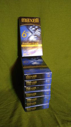 VHS Maxwell T-120 /246m Lot Of 8