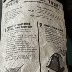 Coleman dome Tent