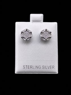 925 Sterling Silver 1.00CTW MOISSANITE  Screw Back Stud Earrings