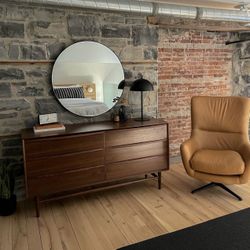 Article Lenia 6-Drawer Double Dresser Walnut 63”