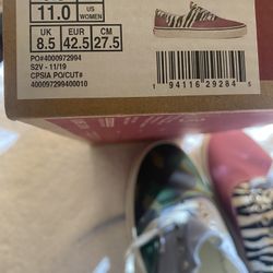 Vans Shoes New Era Shoes Mens Size 9.5 Women Via 11 Brand New Camo Zebra Street Wear Custom