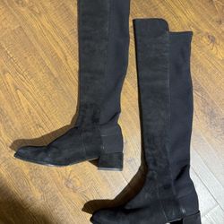 Stuart Weitzman Suede Leather Over The Knee Boots