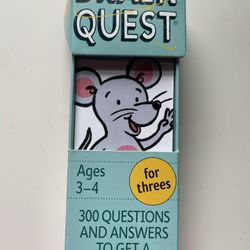 Brain Quest Card Game  For 3-4 year olds