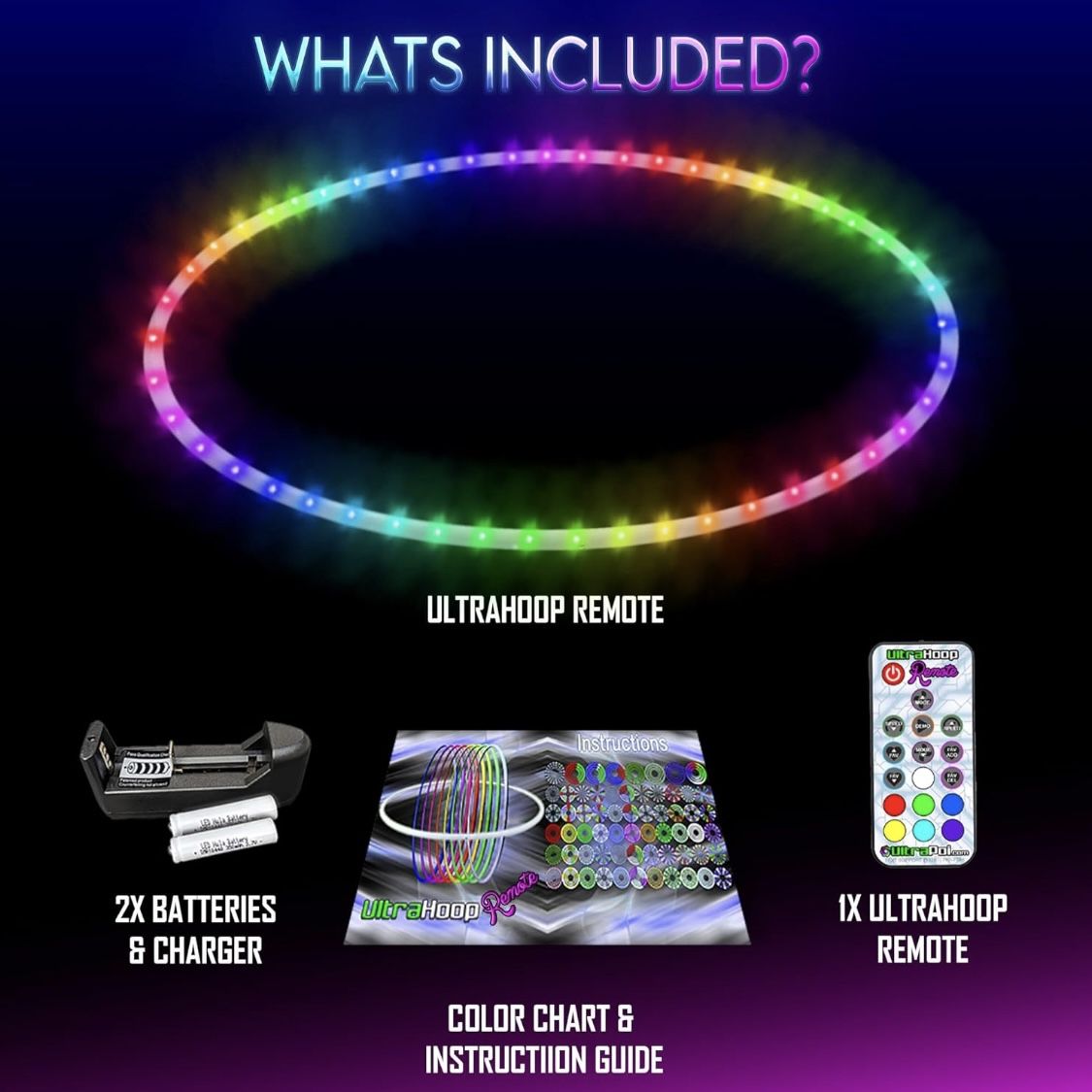 UltraPoi LED Dance Hoop 32 in